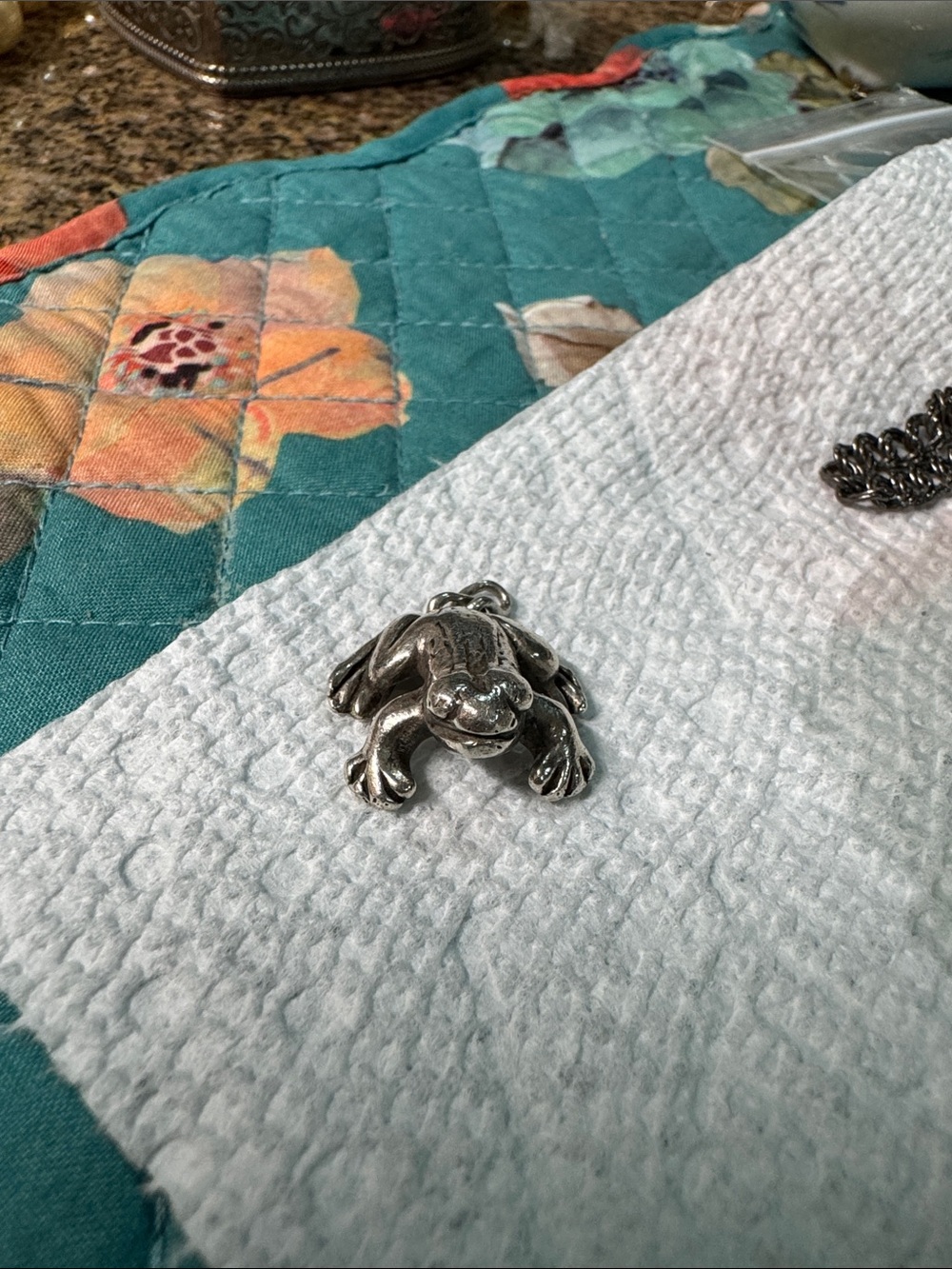 James Avery Retired 925 Sterling Silver 3D Frog Charm